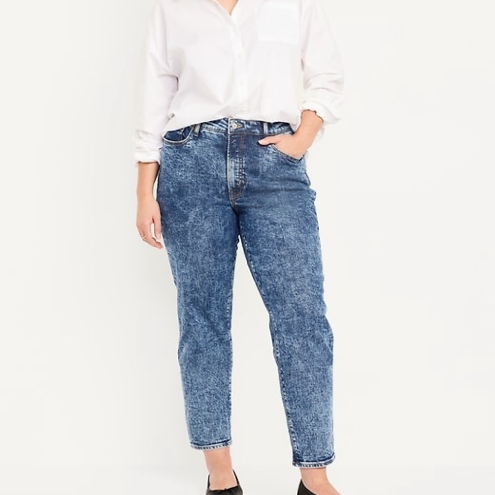 Old Navy high wasted OG straight ankle jeans - stonewash